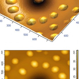 Ge(Si) islands grown on relaxed SiGe buffer layer