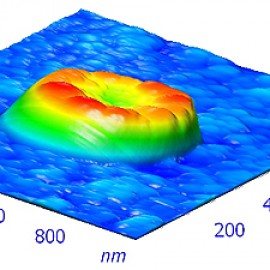 SIMS crater bottom on silicon