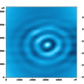 The microobjective focus SNOM image.